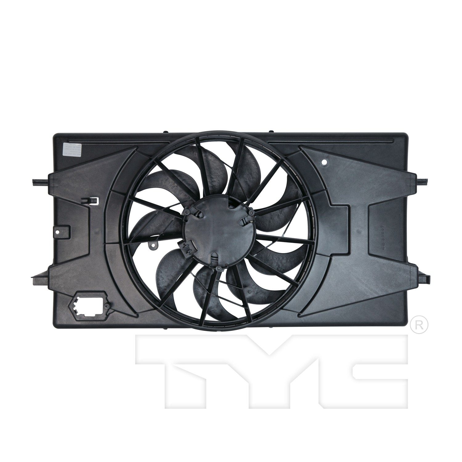 TYC Dual Radiator and Condenser Fan Assembly