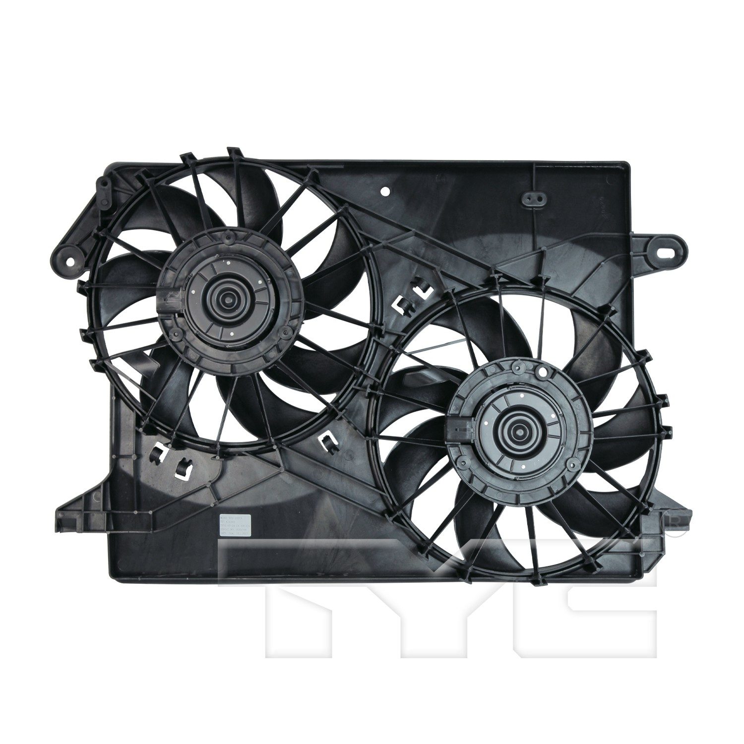 TYC Dual Radiator and Condenser Fan Assembly — image 2