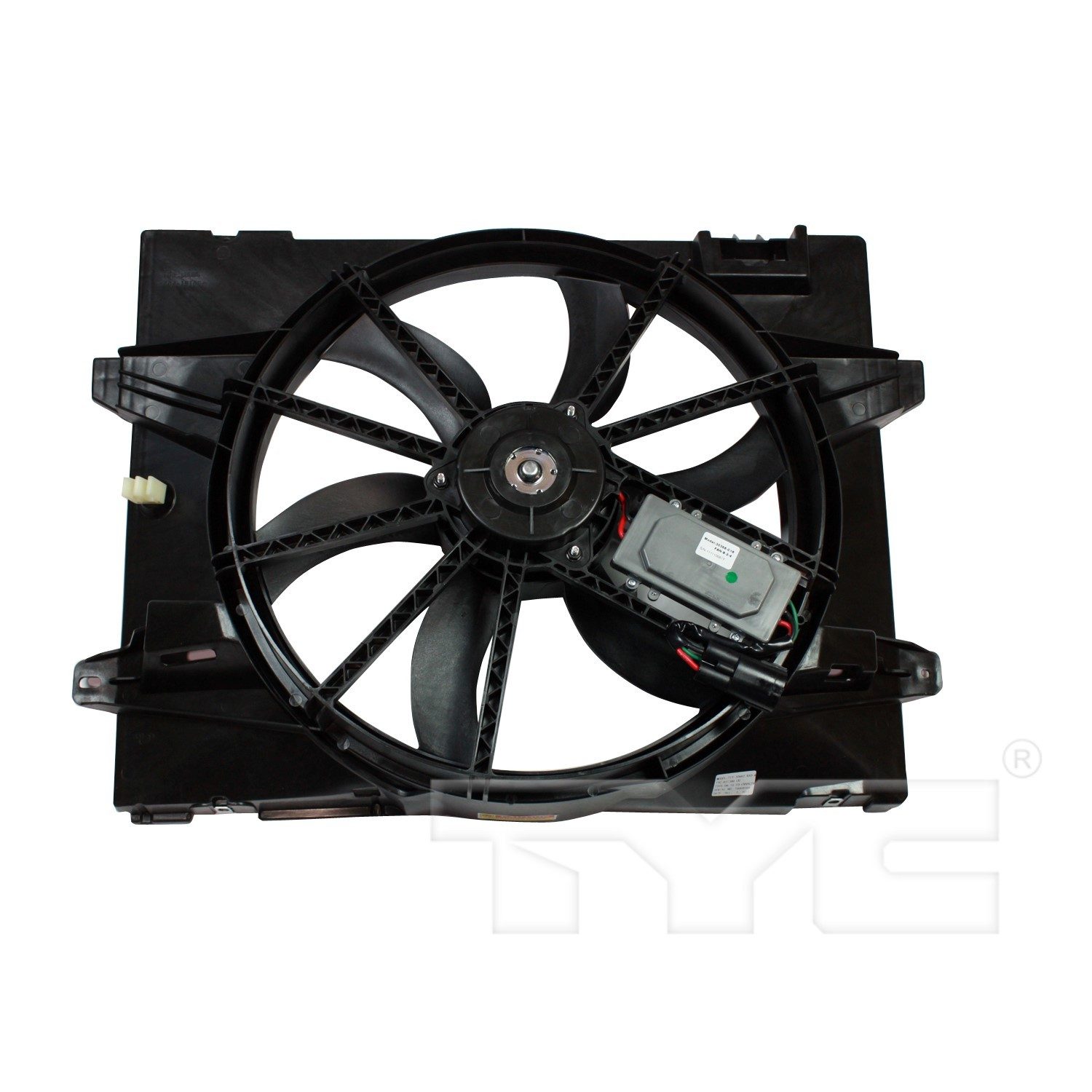 TYC Dual Radiator and Condenser Fan Assembly
