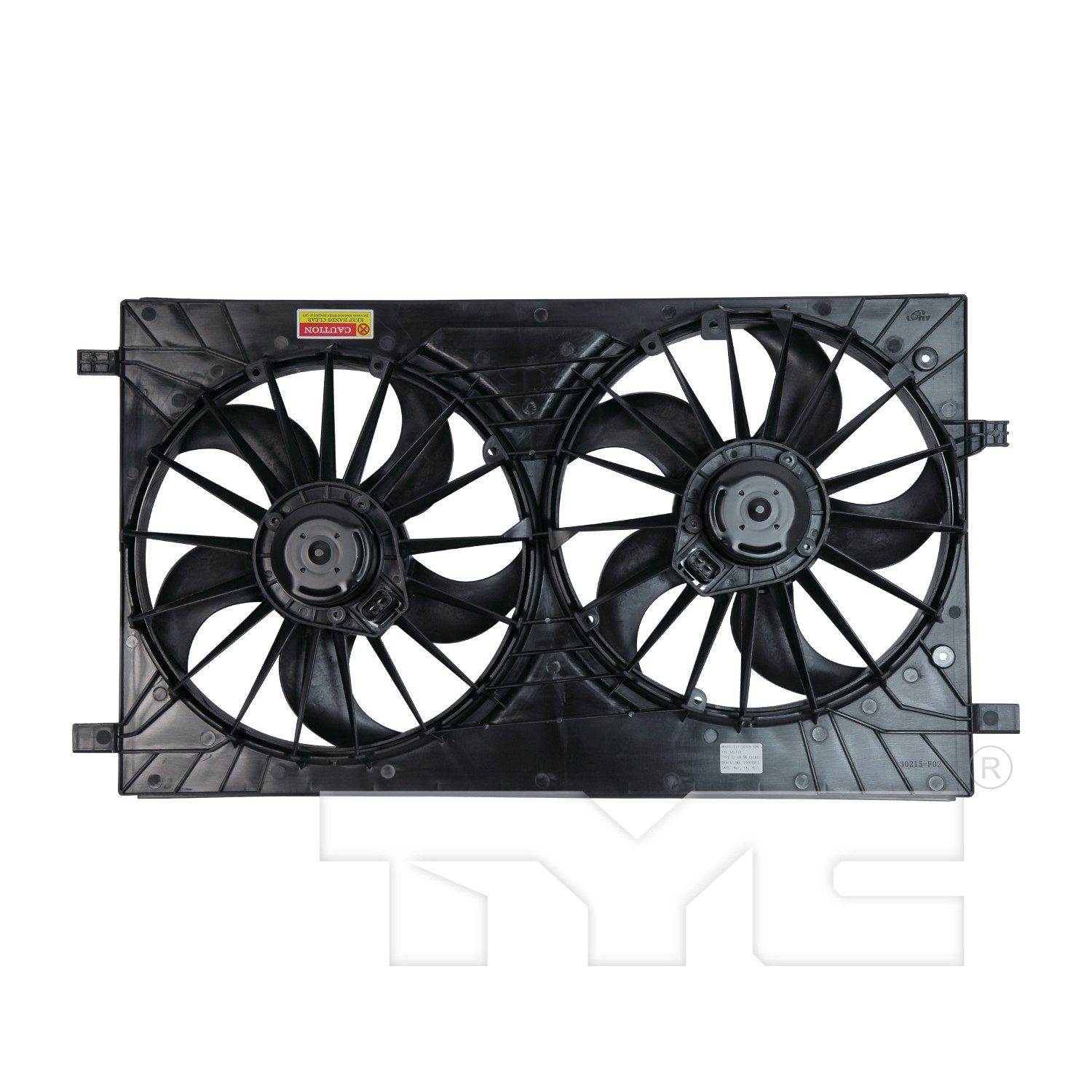 TYC Dual Radiator and Condenser Fan Assembly — image 2