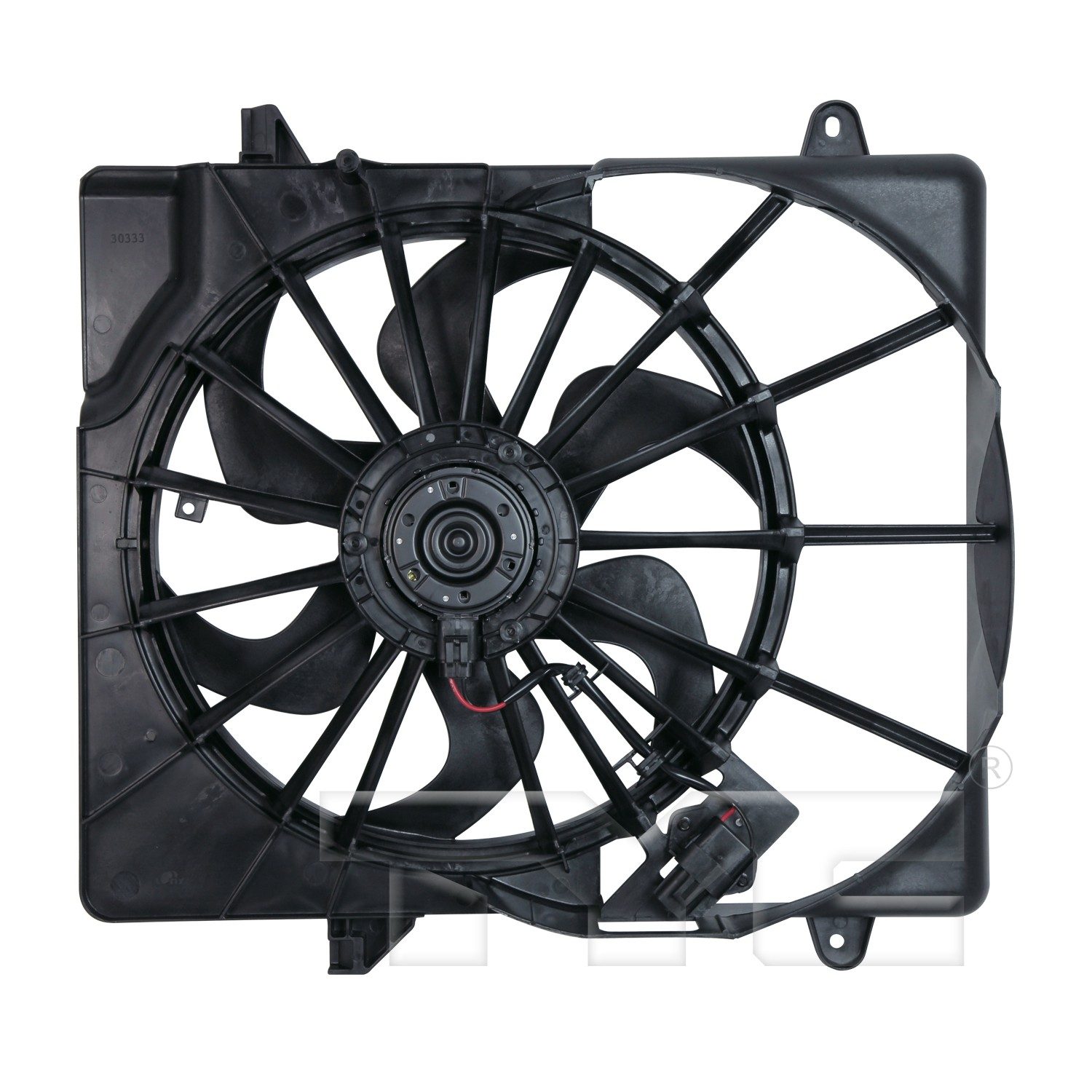 TYC Dual Radiator and Condenser Fan Assembly — image 2