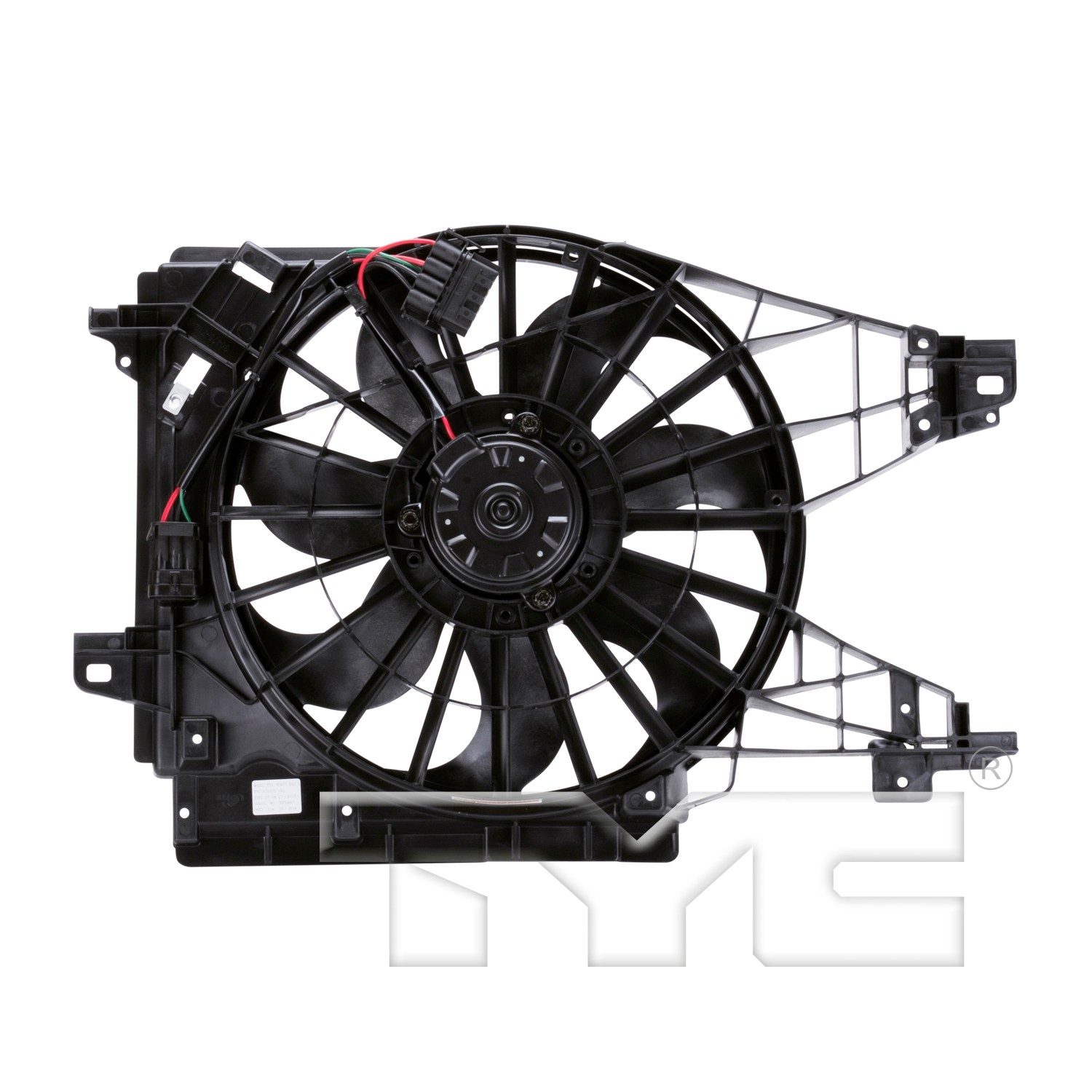 TYC Dual Radiator and Condenser Fan Assembly — image 2
