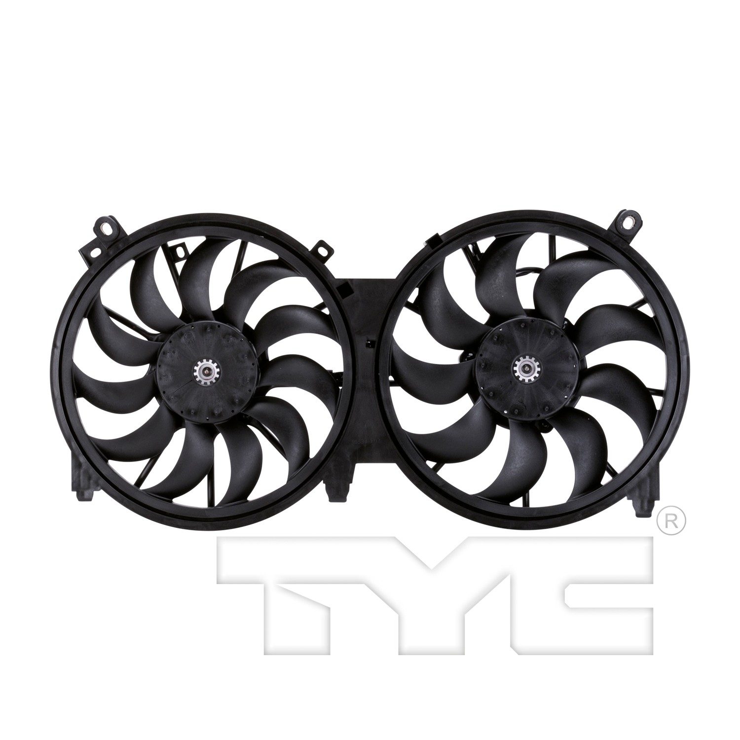 TYC Dual Radiator and Condenser Fan Assembly