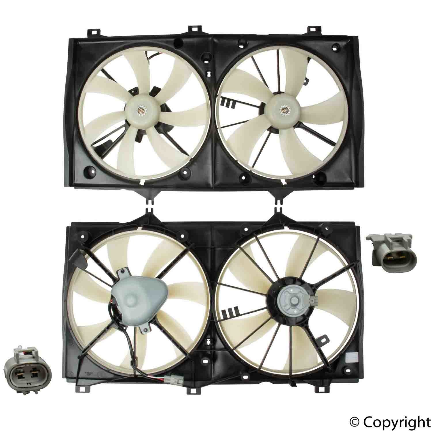 TYC Dual Radiator and Condenser Fan Assembly — image 4