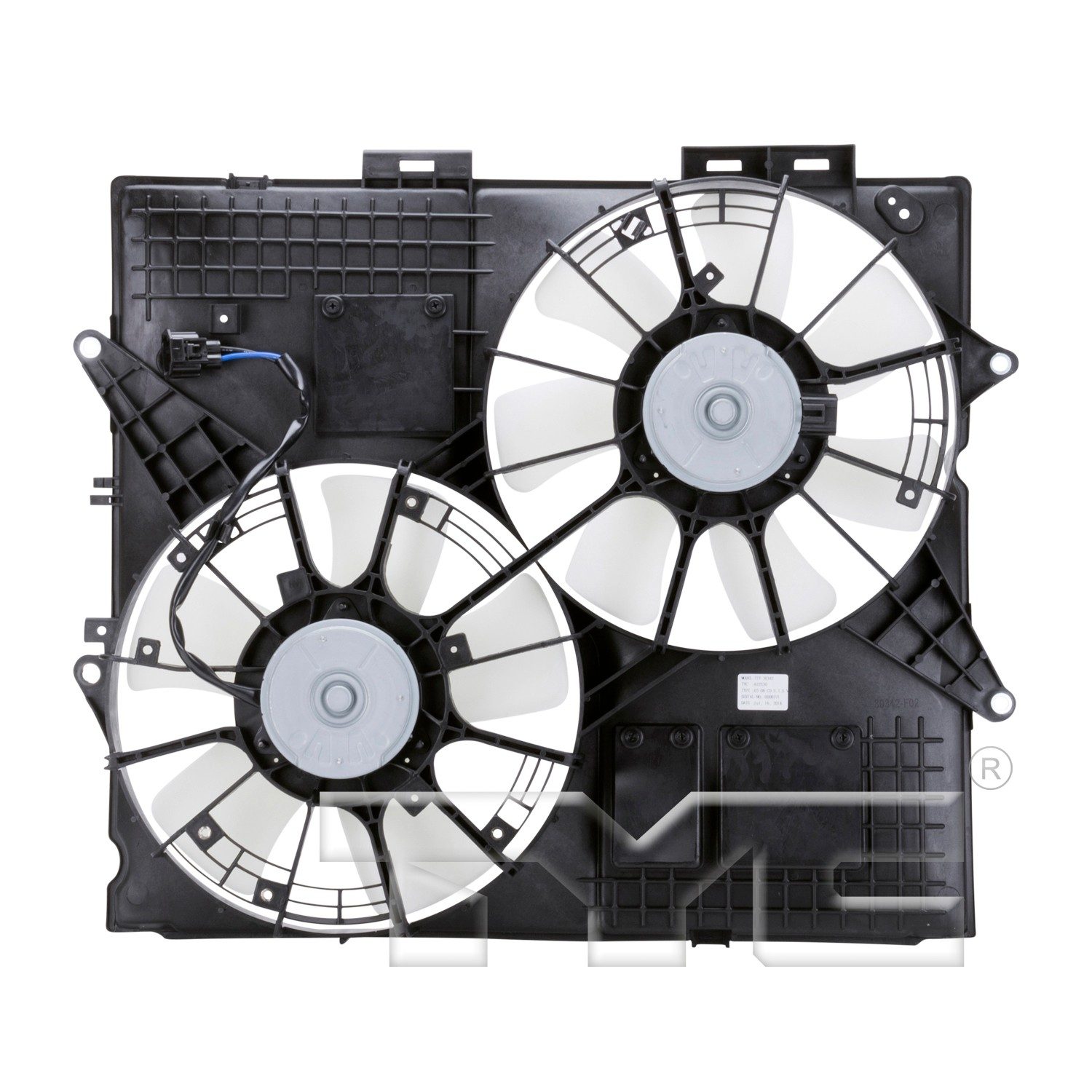 TYC Dual Radiator and Condenser Fan Assembly — image 2
