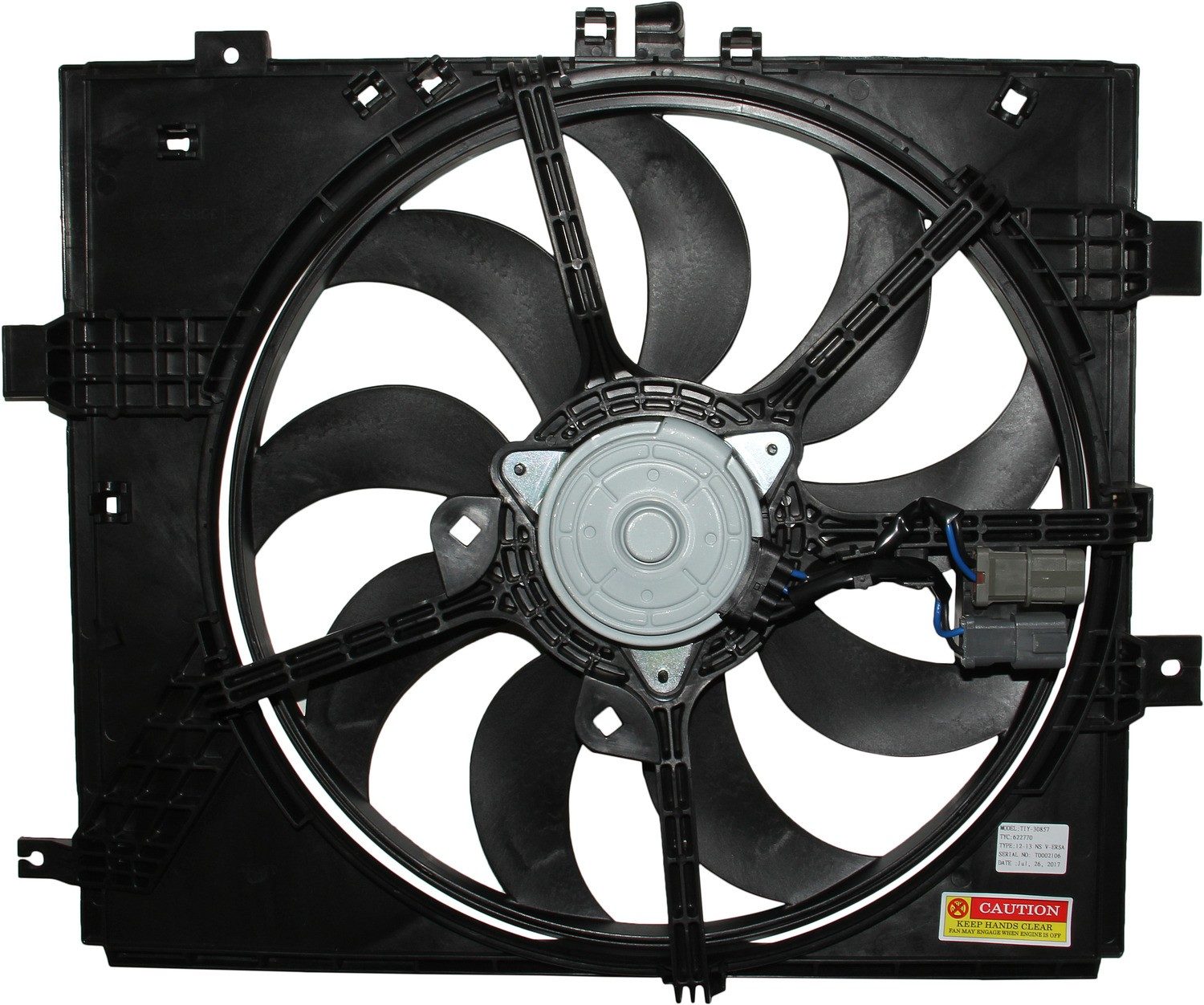 TYC Dual Radiator and Condenser Fan Assembly — image 5