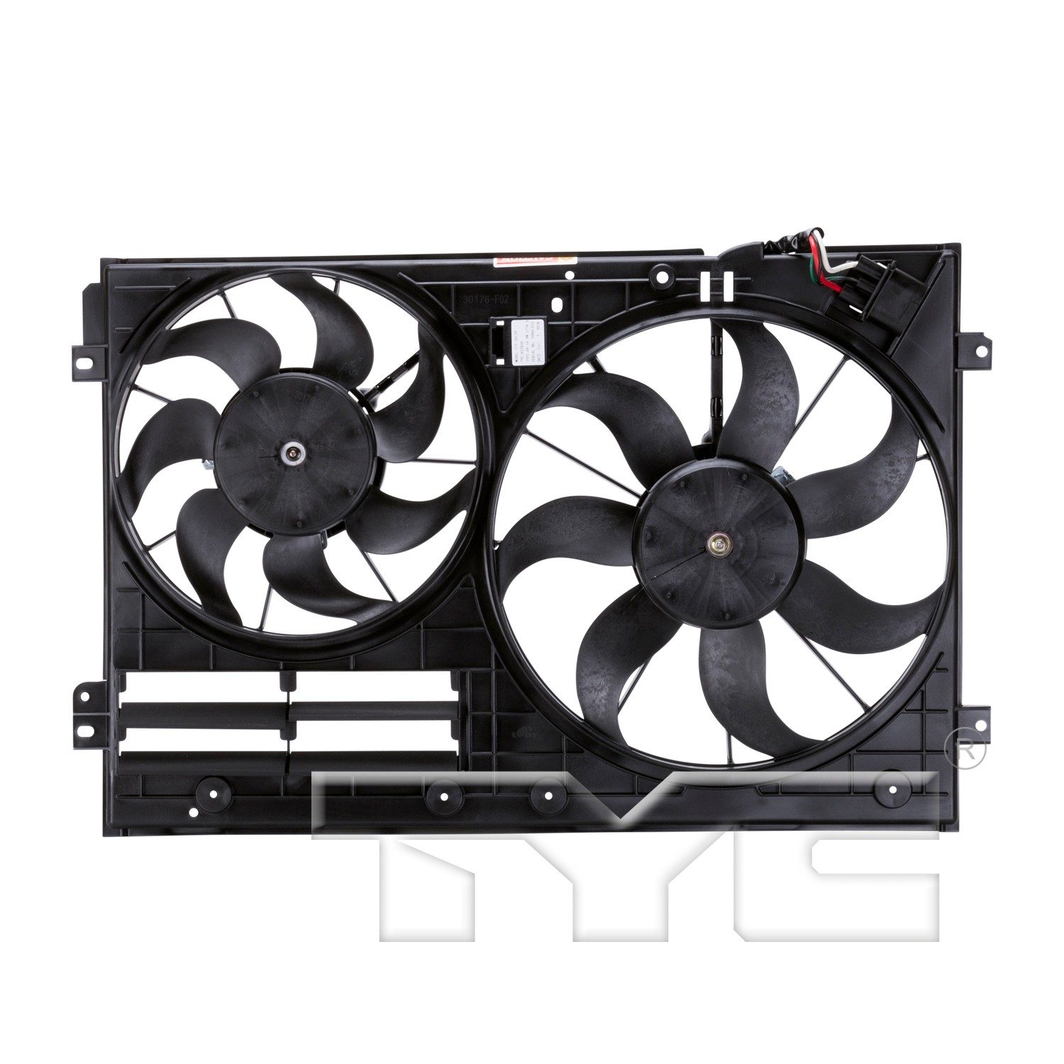 TYC Dual Radiator and Condenser Fan Assembly — image 2