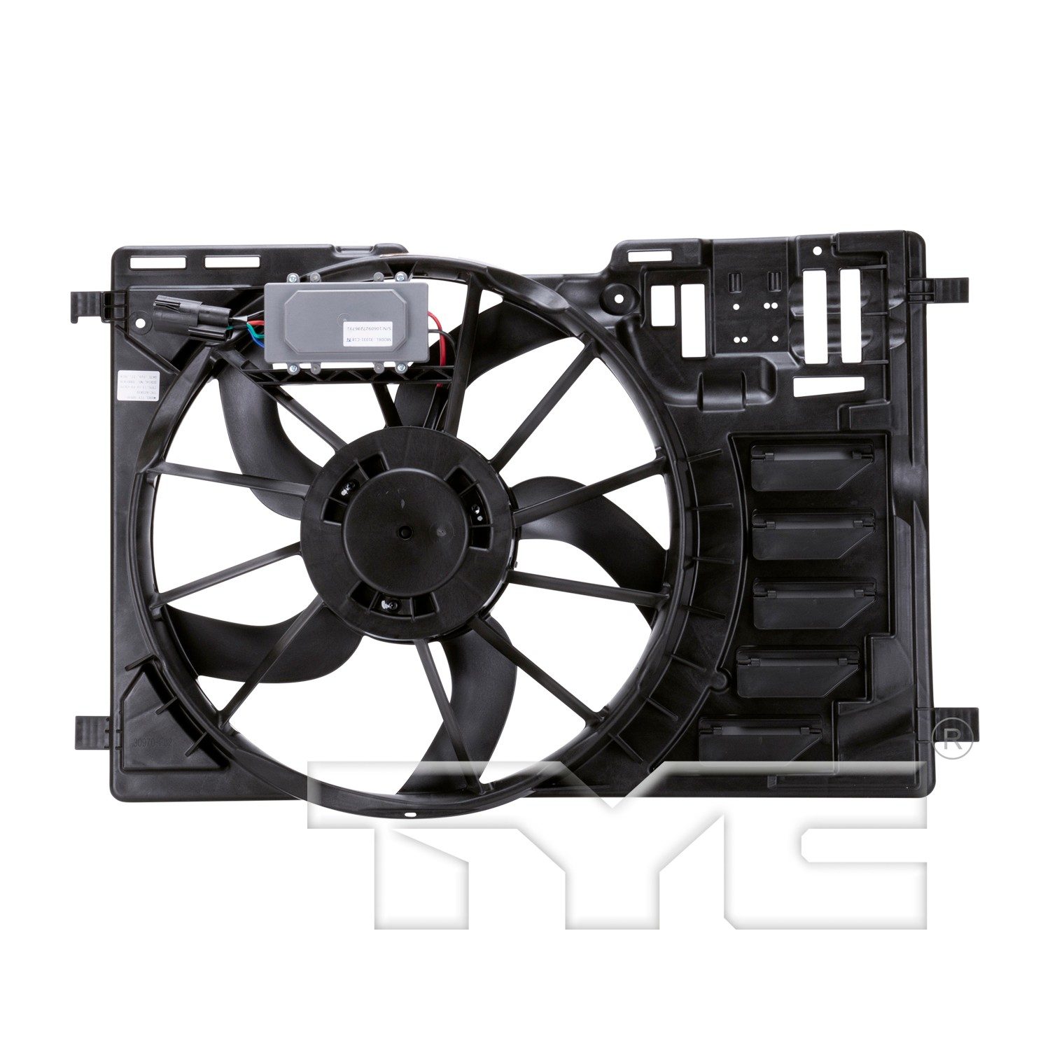 TYC Dual Radiator and Condenser Fan Assembly — image 2