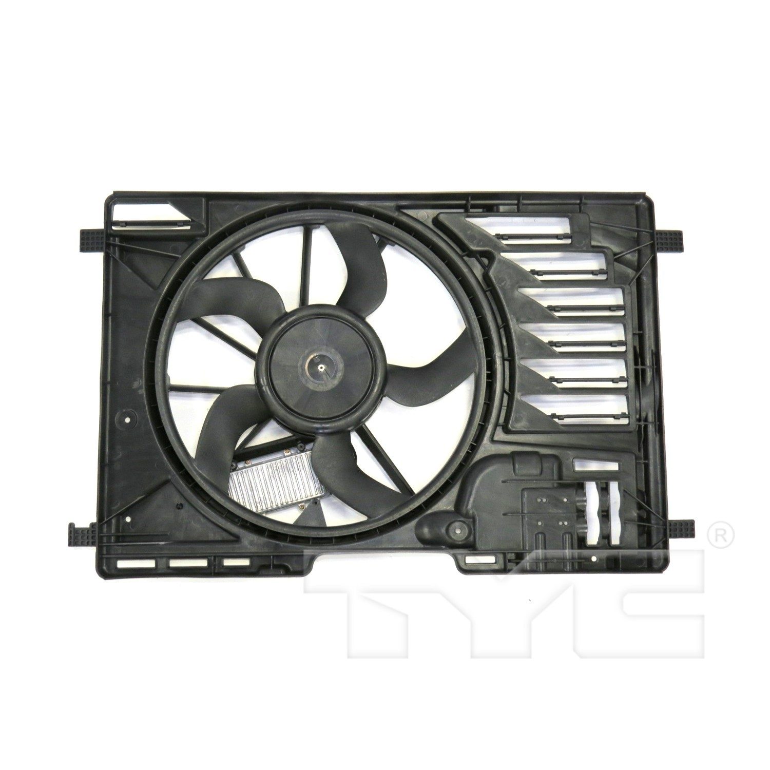 TYC Dual Radiator and Condenser Fan Assembly