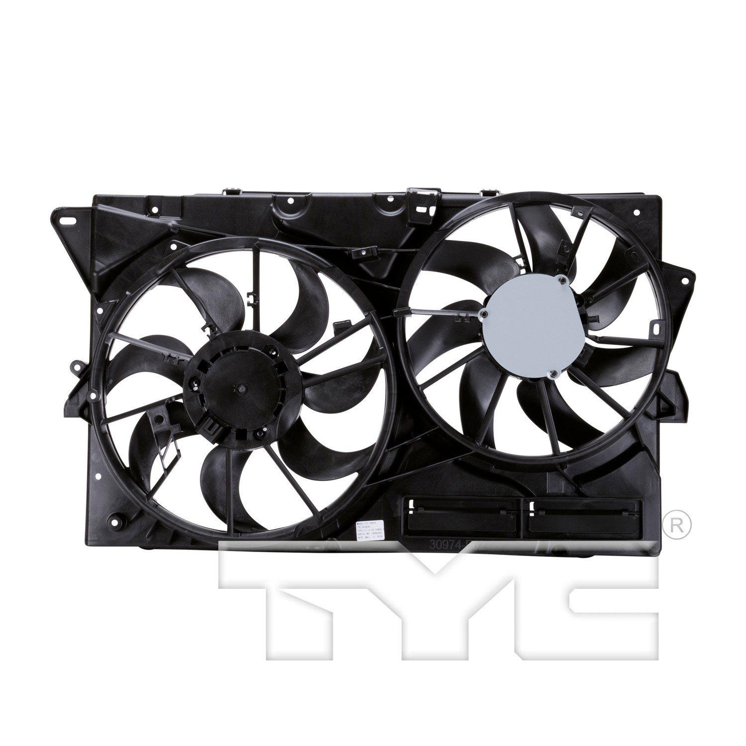TYC Dual Radiator and Condenser Fan Assembly — image 2