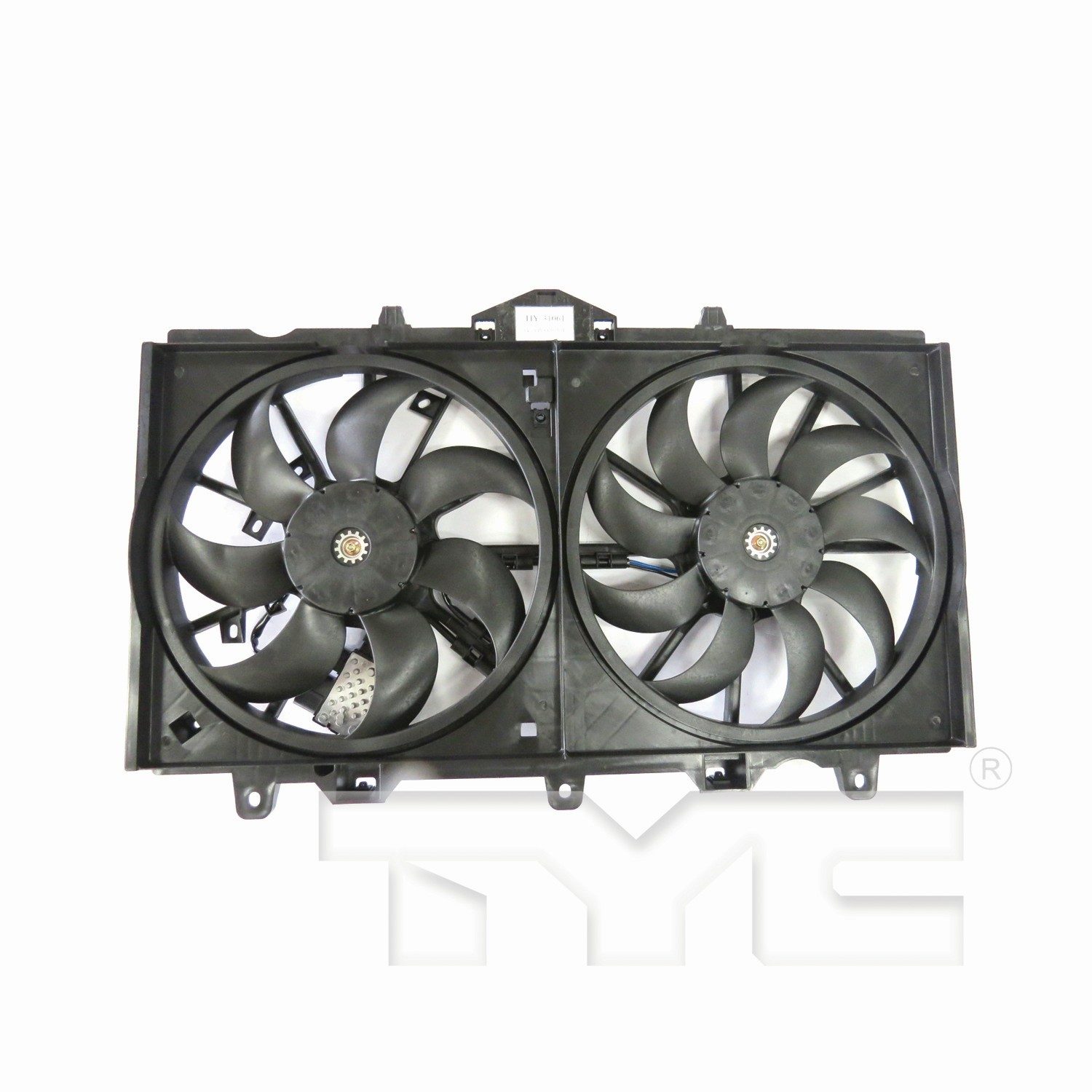 TYC Dual Radiator and Condenser Fan Assembly