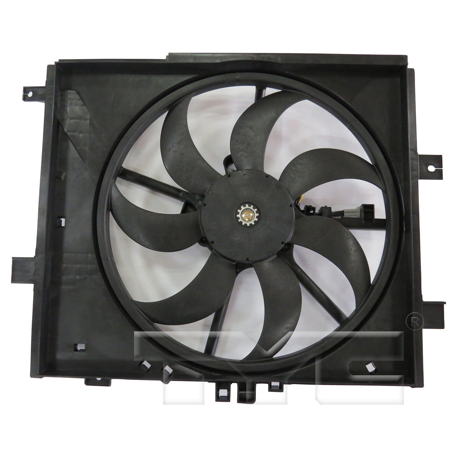 TYC Dual Radiator and Condenser Fan Assembly