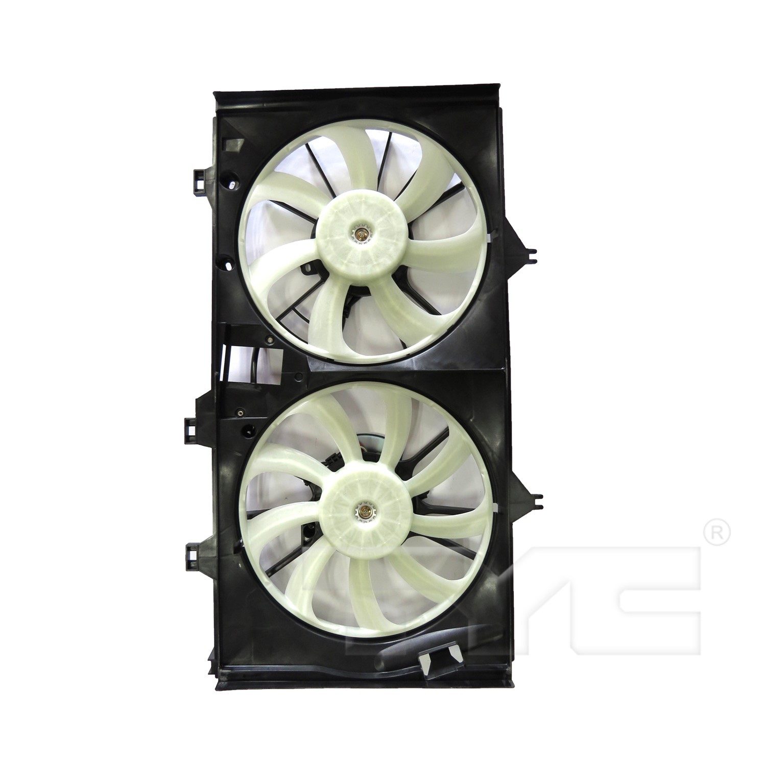 TYC Dual Radiator and Condenser Fan Assembly