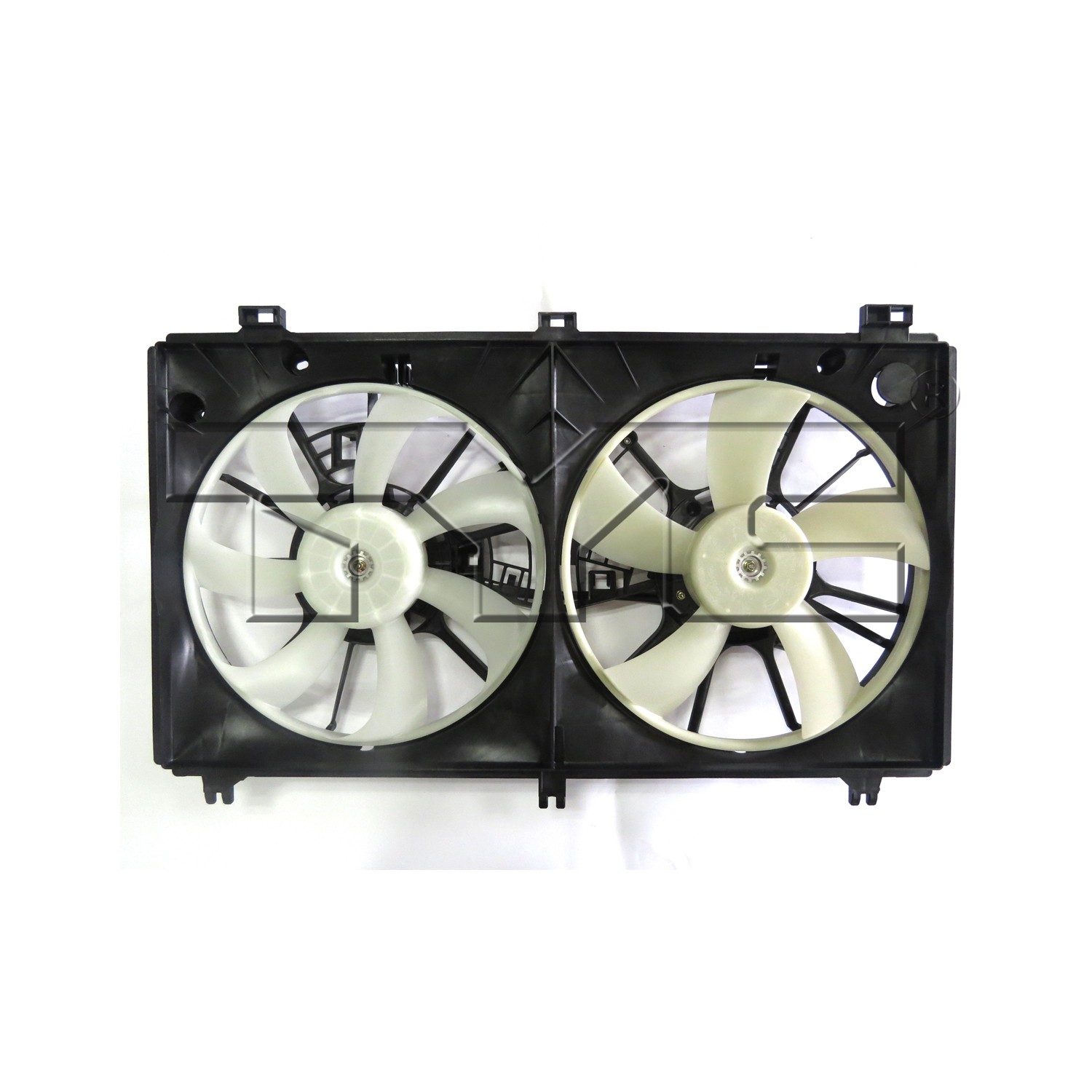 TYC Dual Radiator and Condenser Fan Assembly