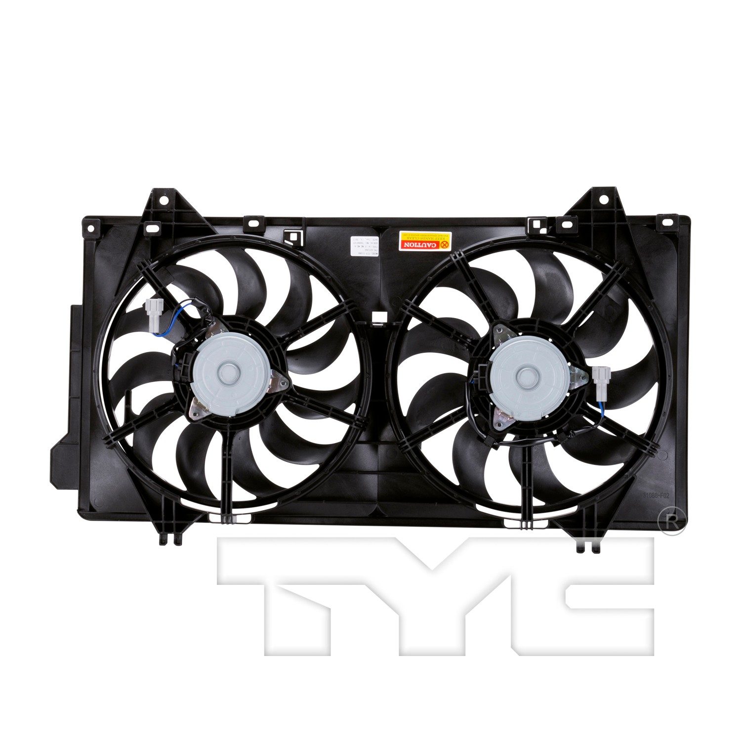 TYC Dual Radiator and Condenser Fan Assembly — image 2