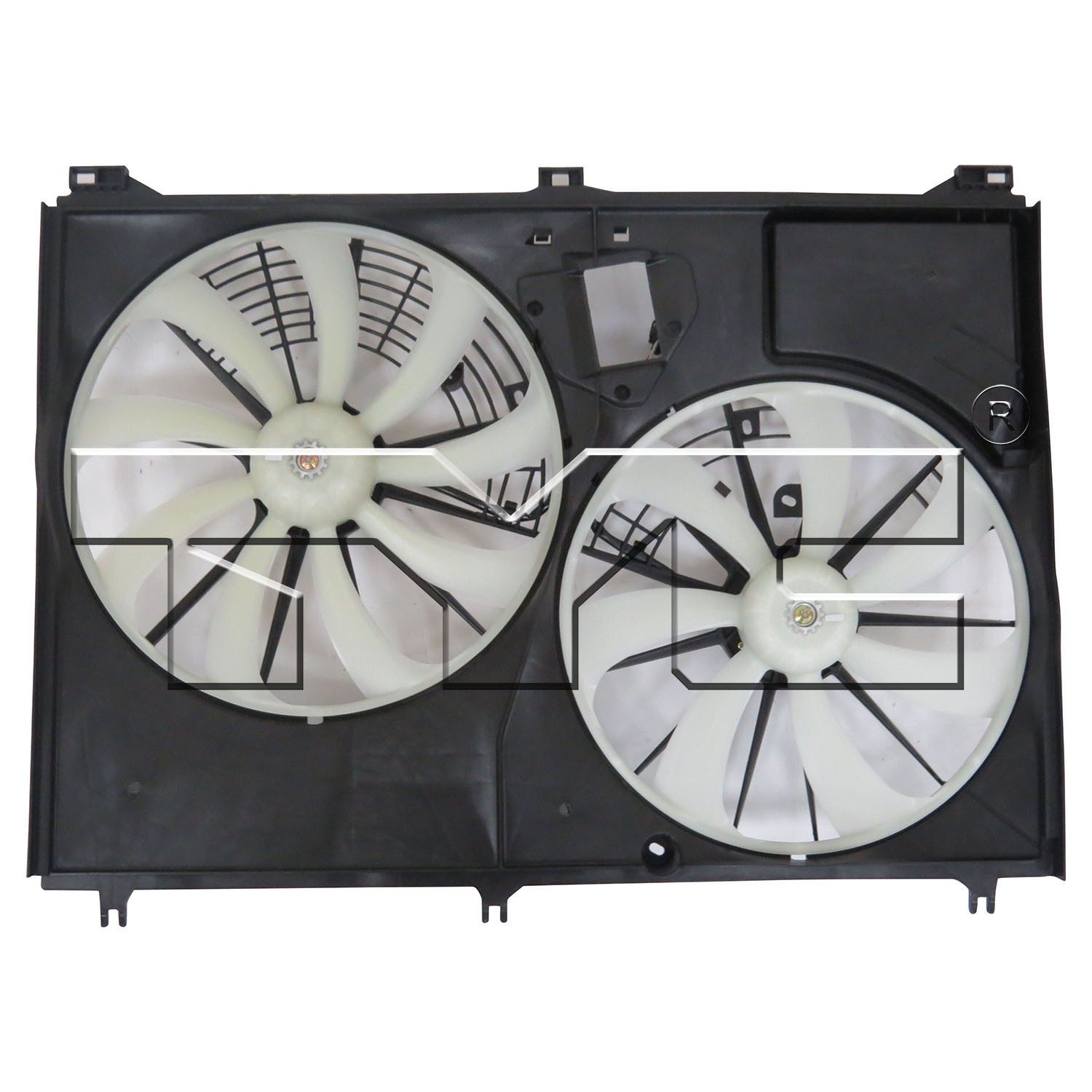 TYC Dual Radiator and Condenser Fan Assembly