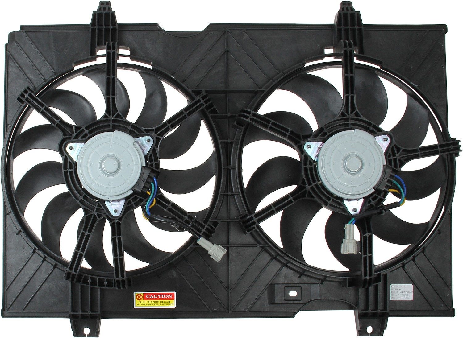 TYC Dual Radiator and Condenser Fan Assembly — image 5