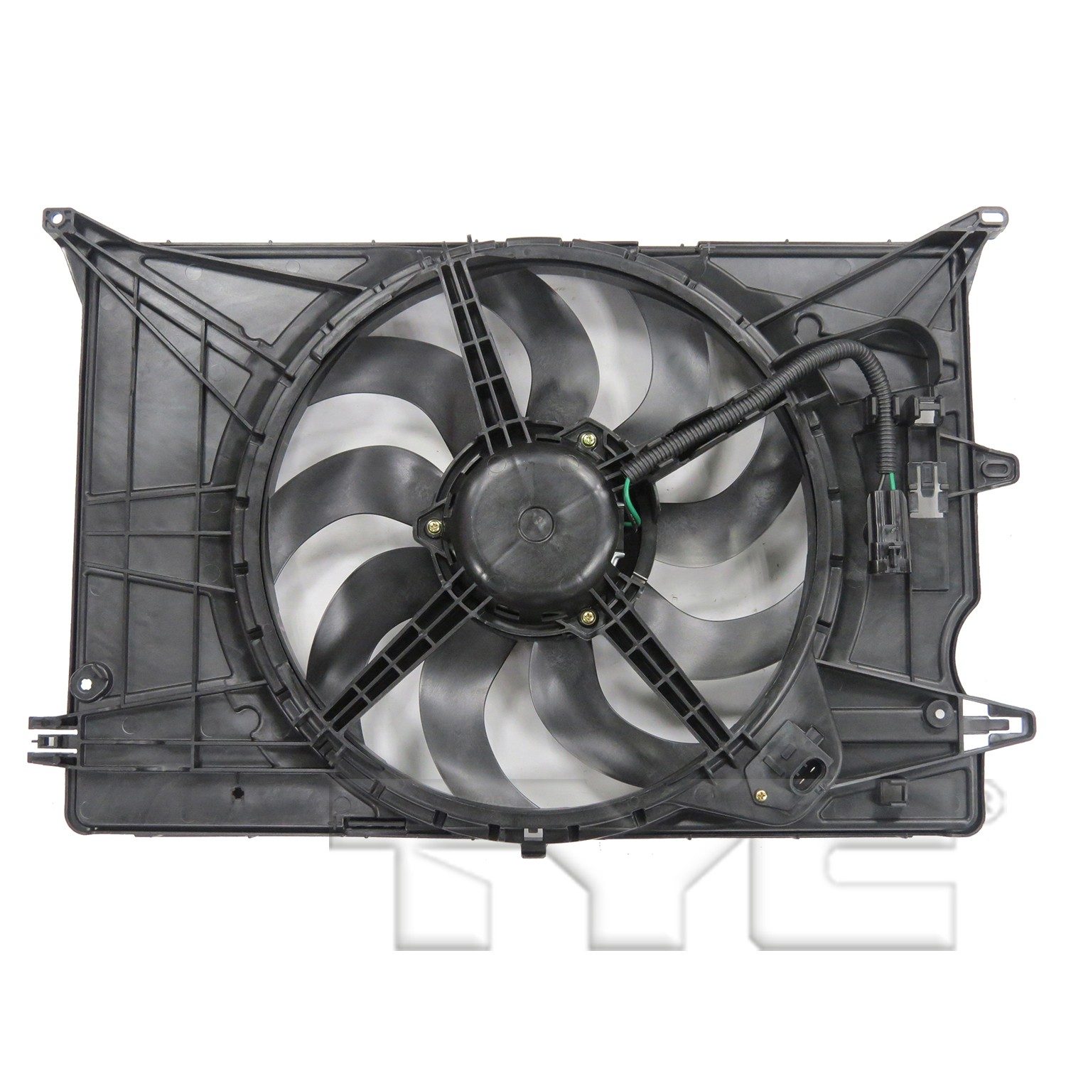 TYC Dual Radiator and Condenser Fan Assembly — image 2