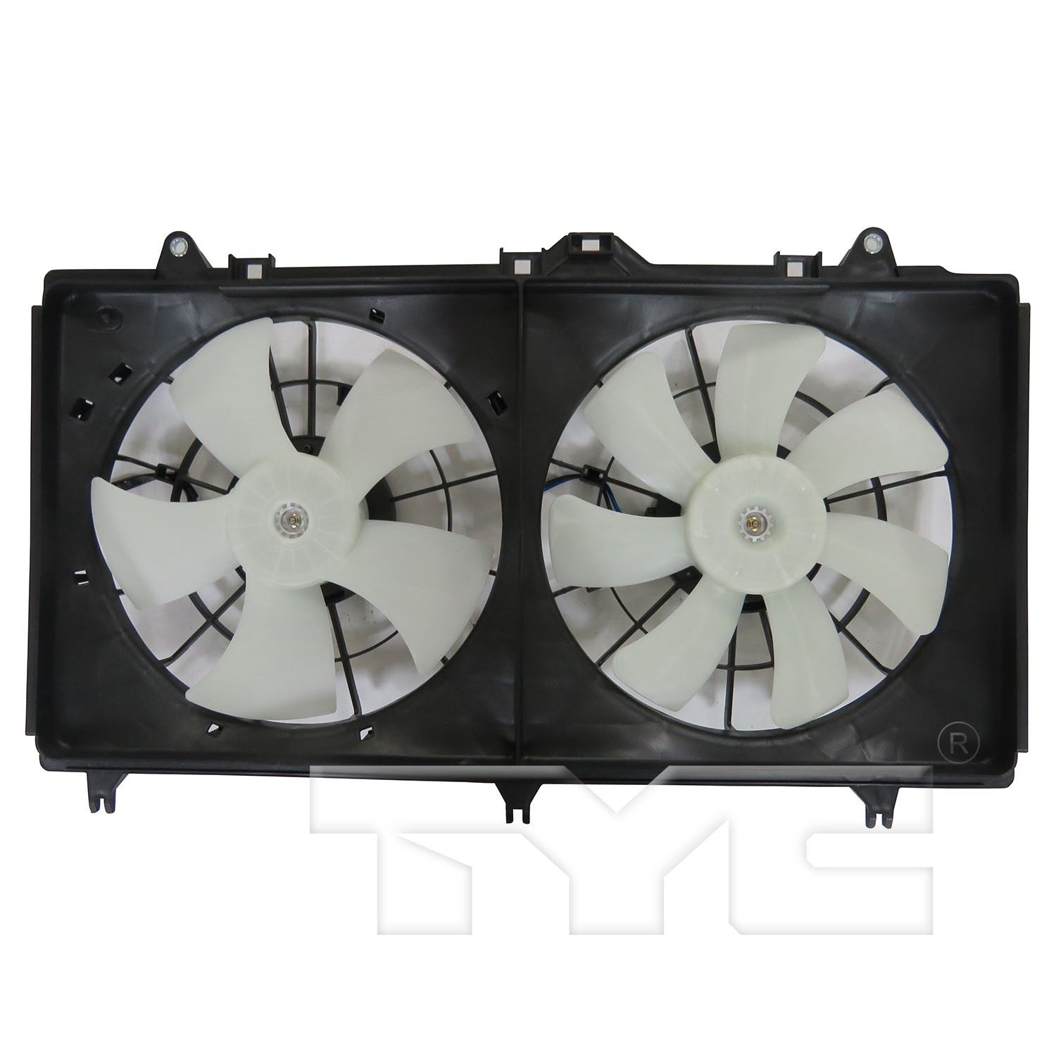 TYC Dual Radiator and Condenser Fan Assembly