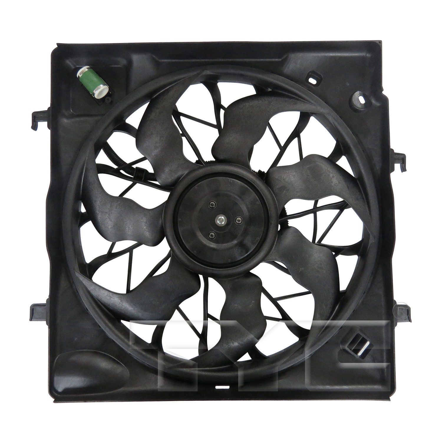 TYC Dual Radiator and Condenser Fan Assembly