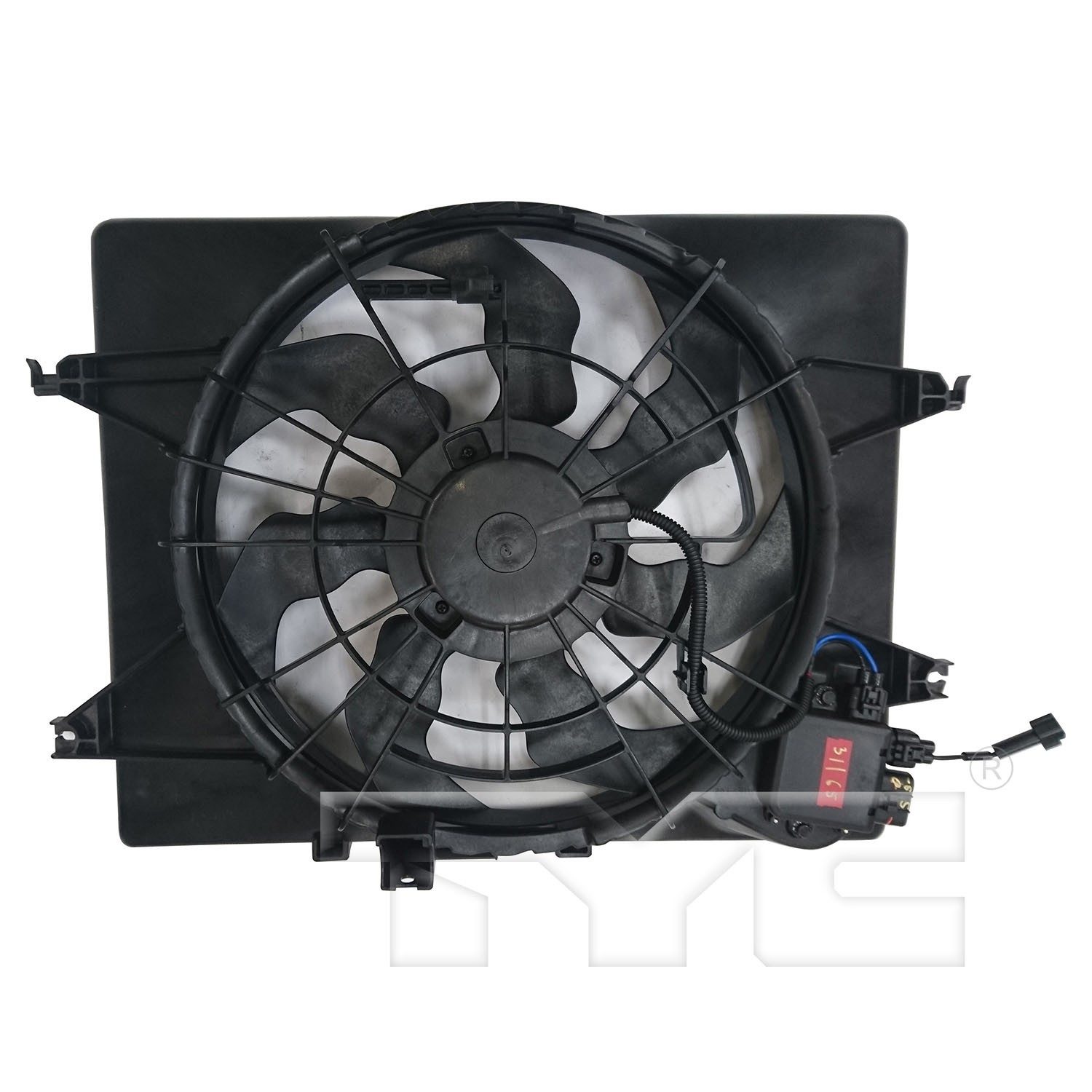 TYC Dual Radiator and Condenser Fan Assembly — image 2