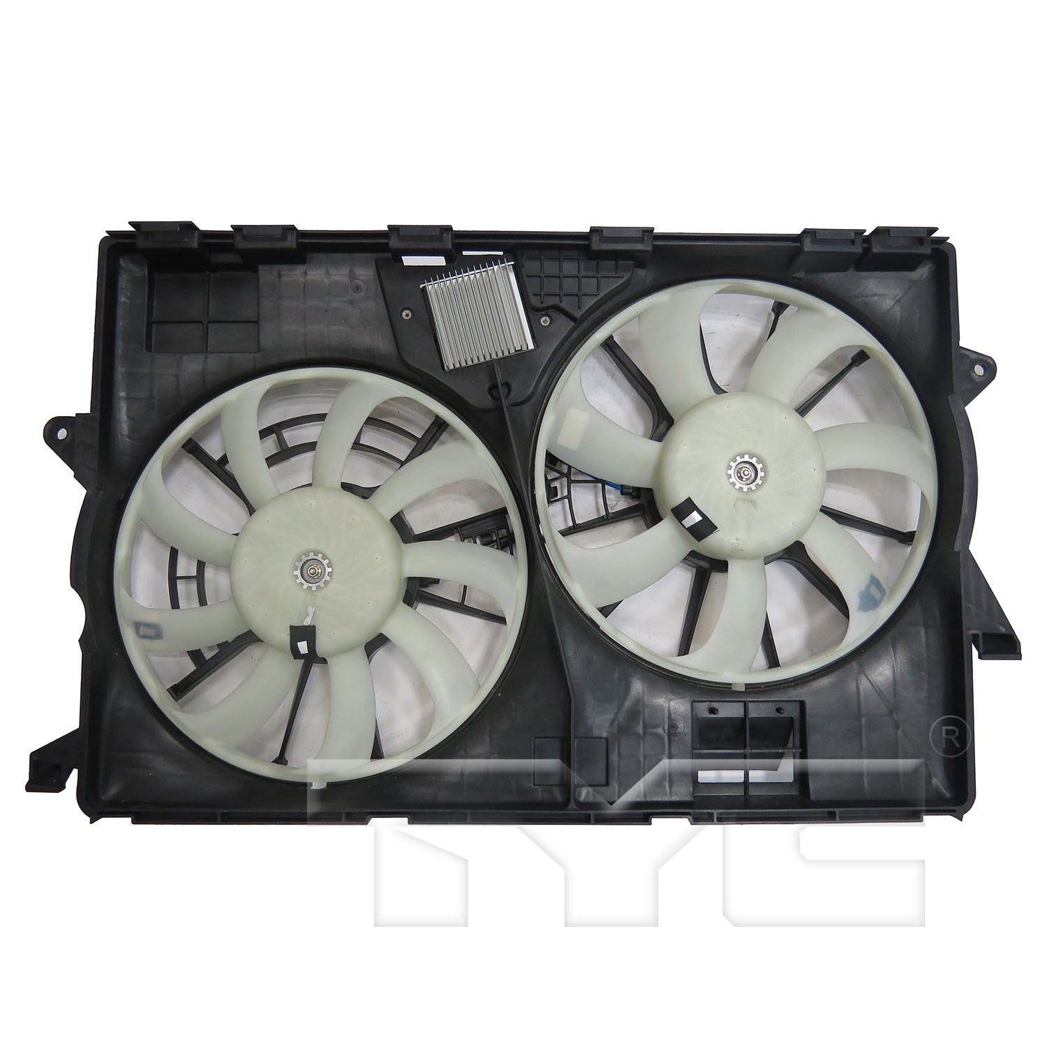TYC Dual Radiator and Condenser Fan Assembly