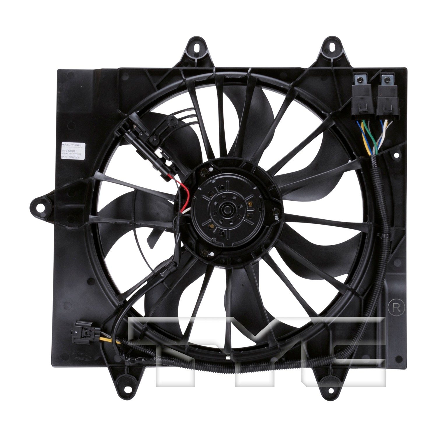 TYC Dual Radiator and Condenser Fan Assembly — image 2