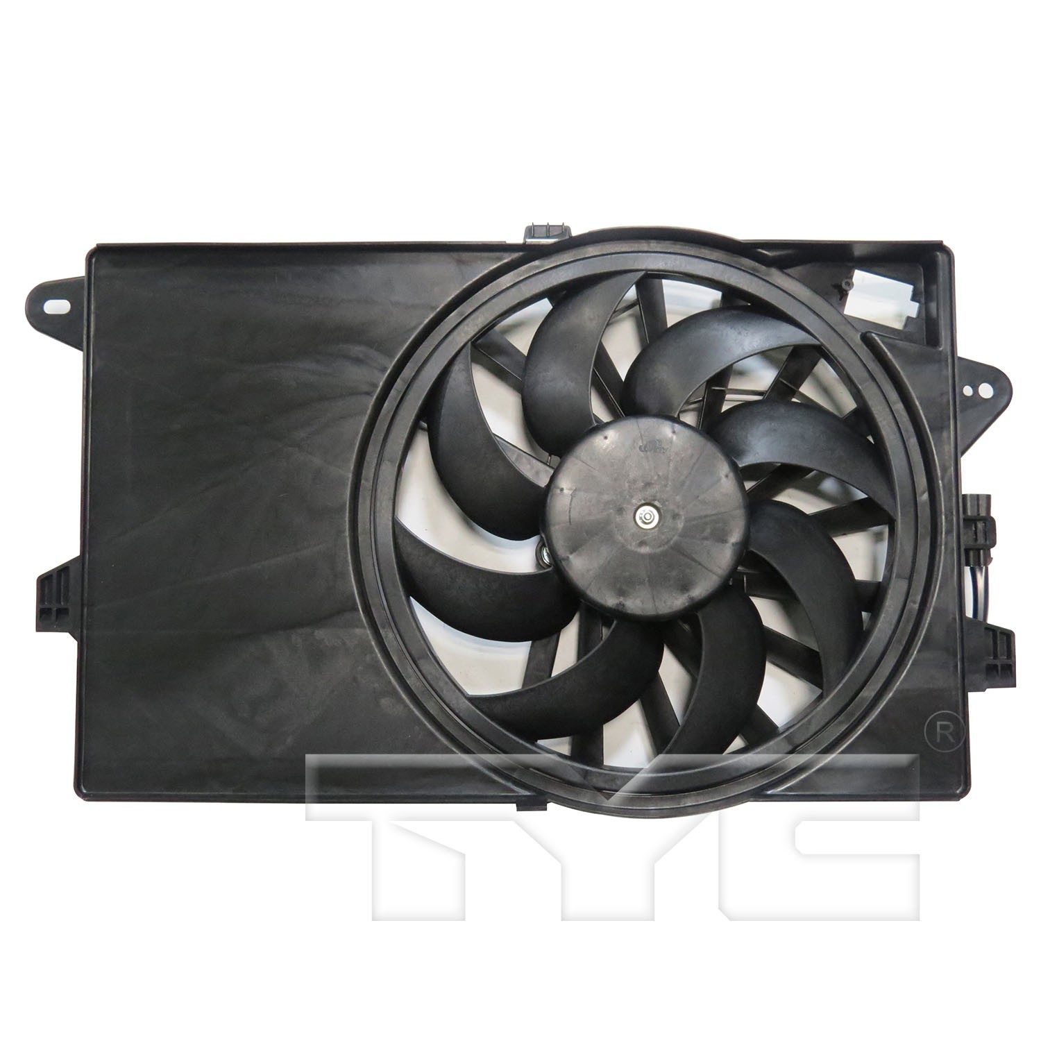 TYC Dual Radiator and Condenser Fan Assembly