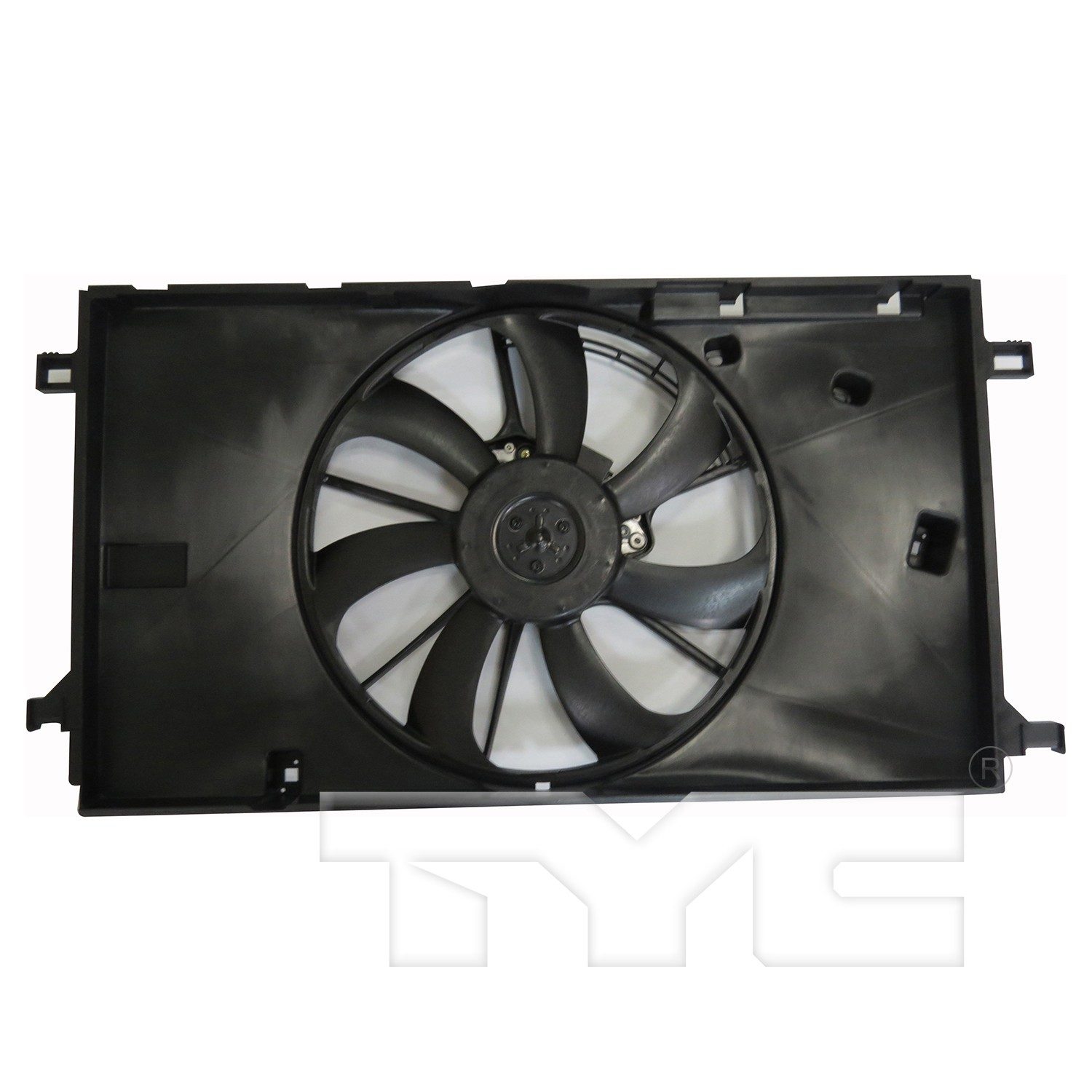 TYC Dual Radiator and Condenser Fan Assembly