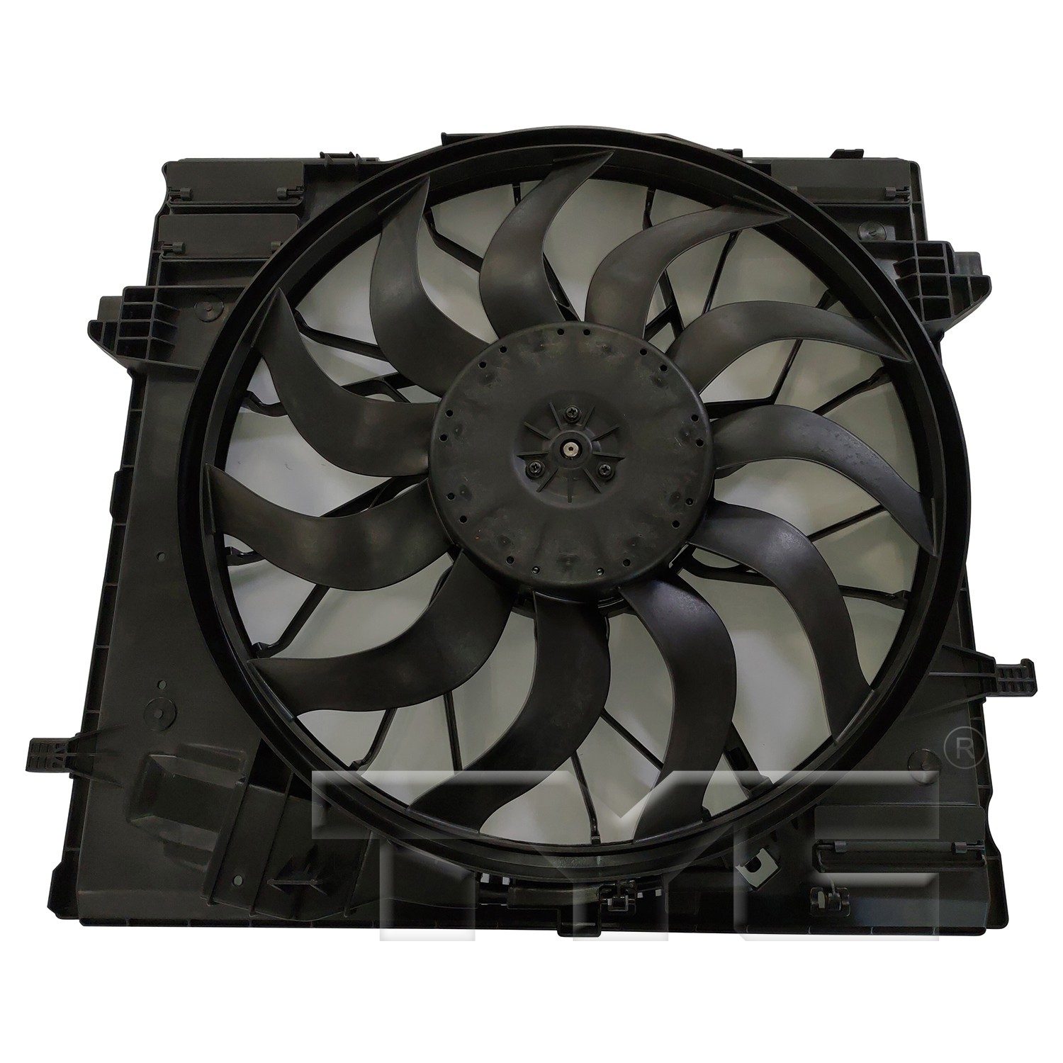 TYC Dual Radiator and Condenser Fan Assembly