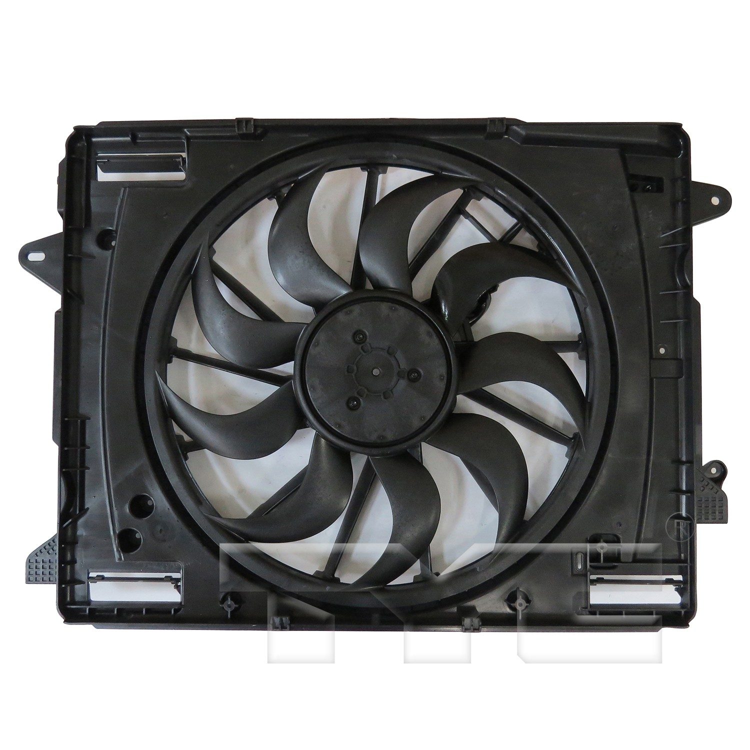 TYC Dual Radiator and Condenser Fan Assembly