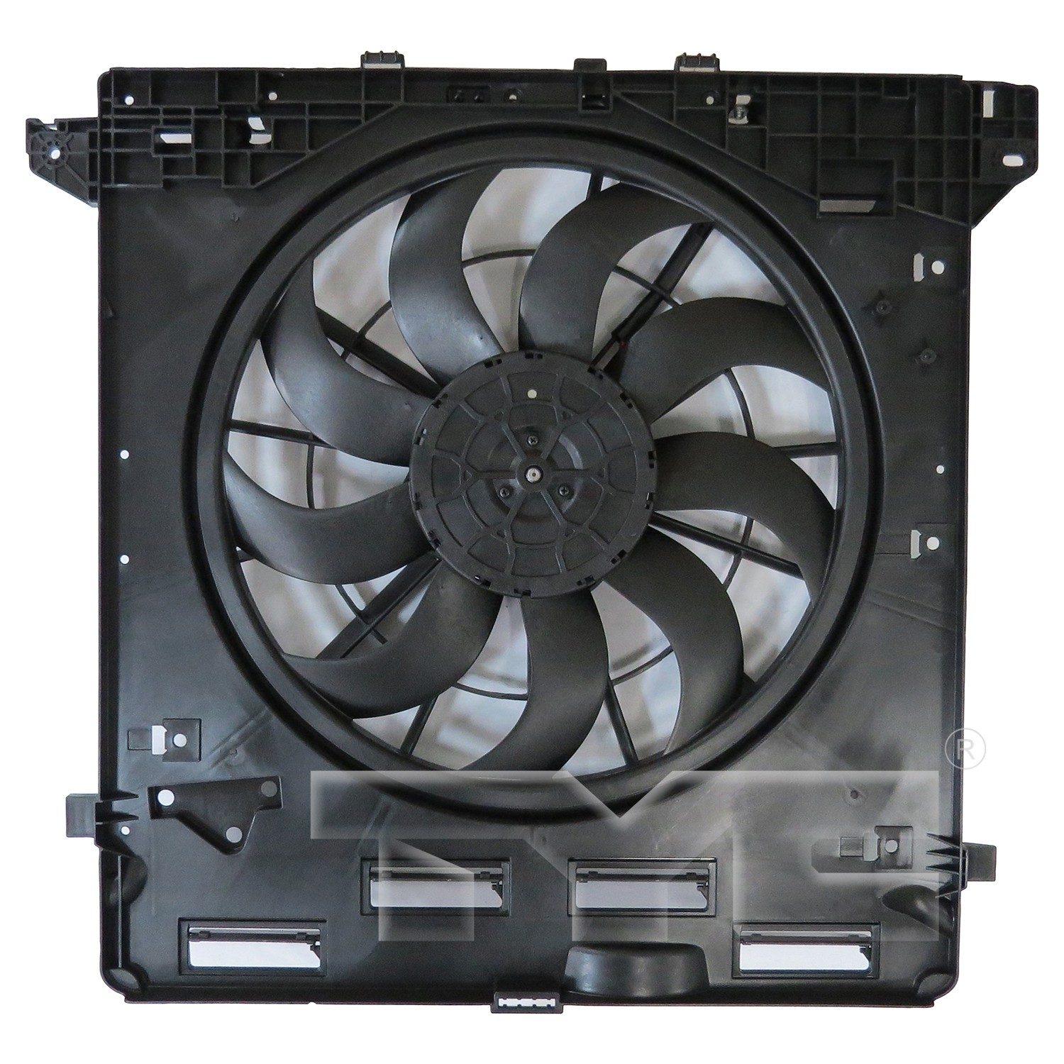 TYC Dual Radiator and Condenser Fan Assembly