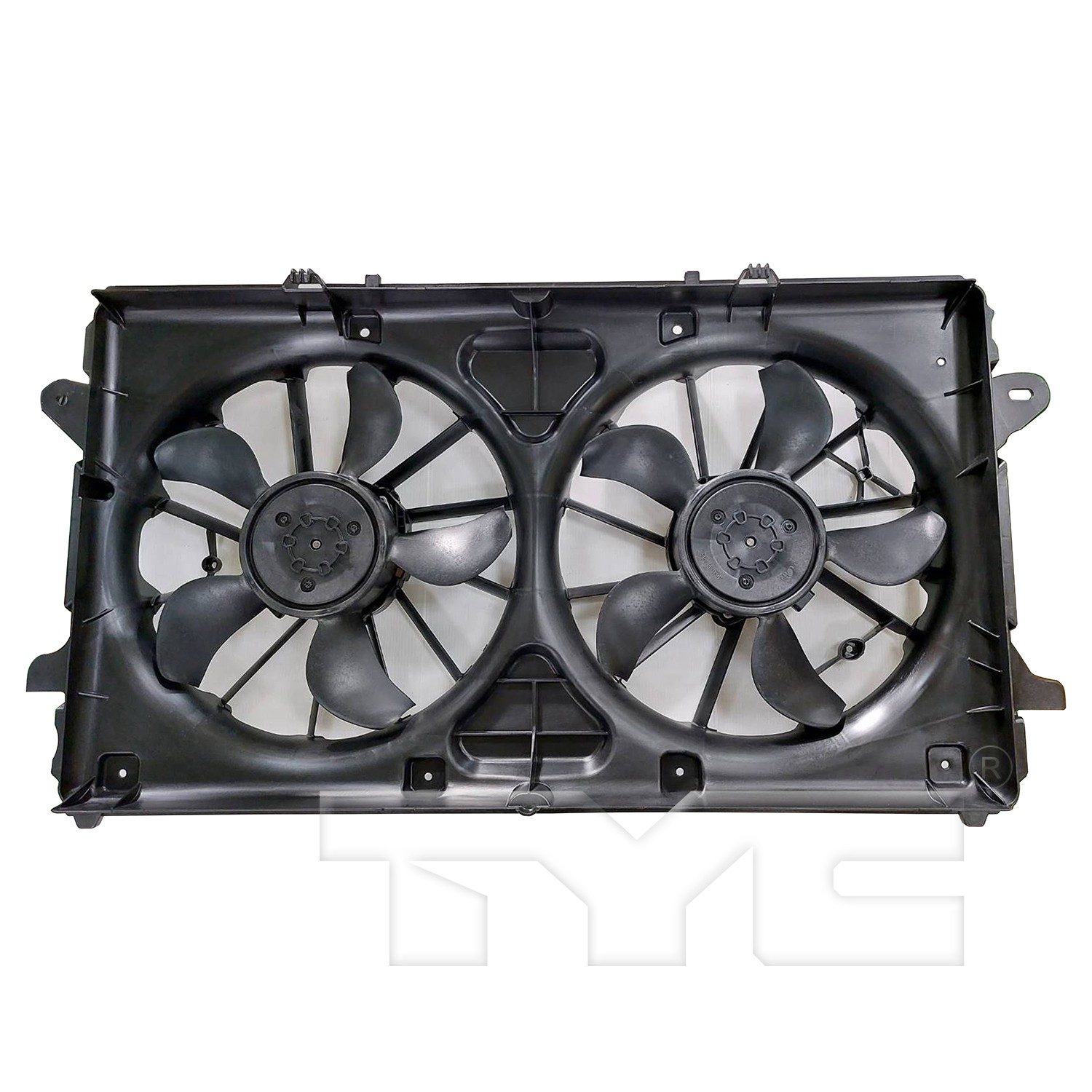TYC Dual Radiator and Condenser Fan Assembly