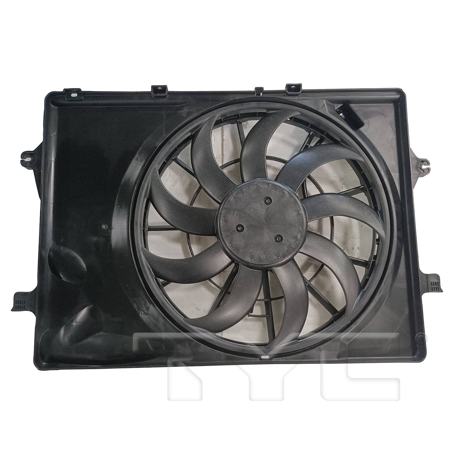 TYC Dual Radiator and Condenser Fan Assembly