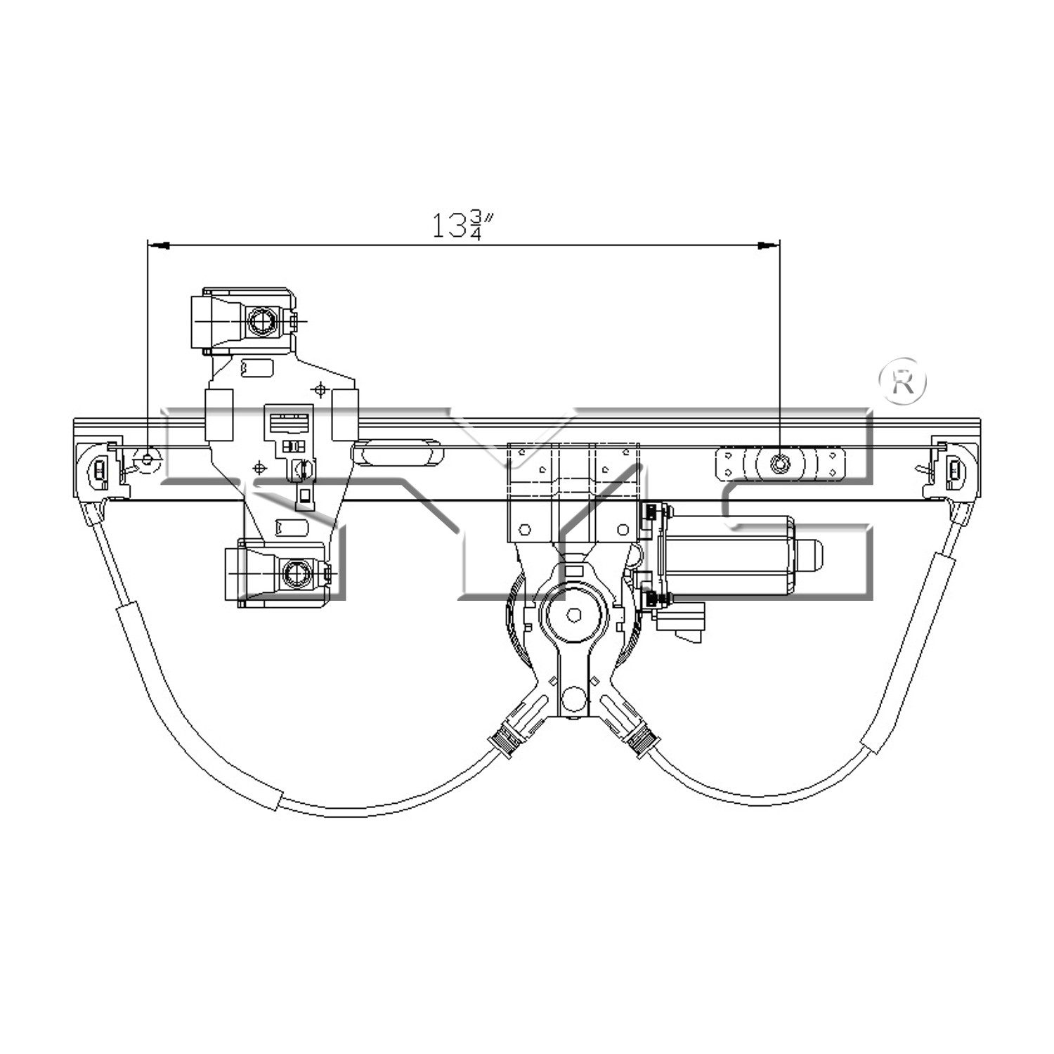 TYC Window Motor and Regulator Assembly — image 3