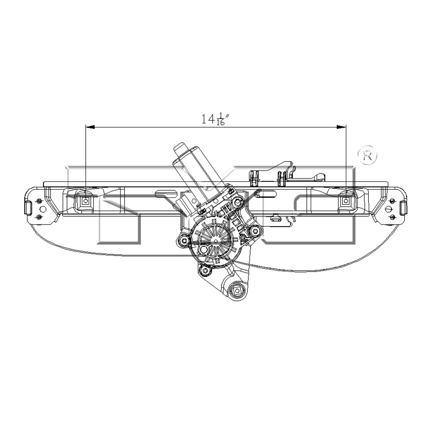 TYC Window Motor and Regulator Assembly — image 3