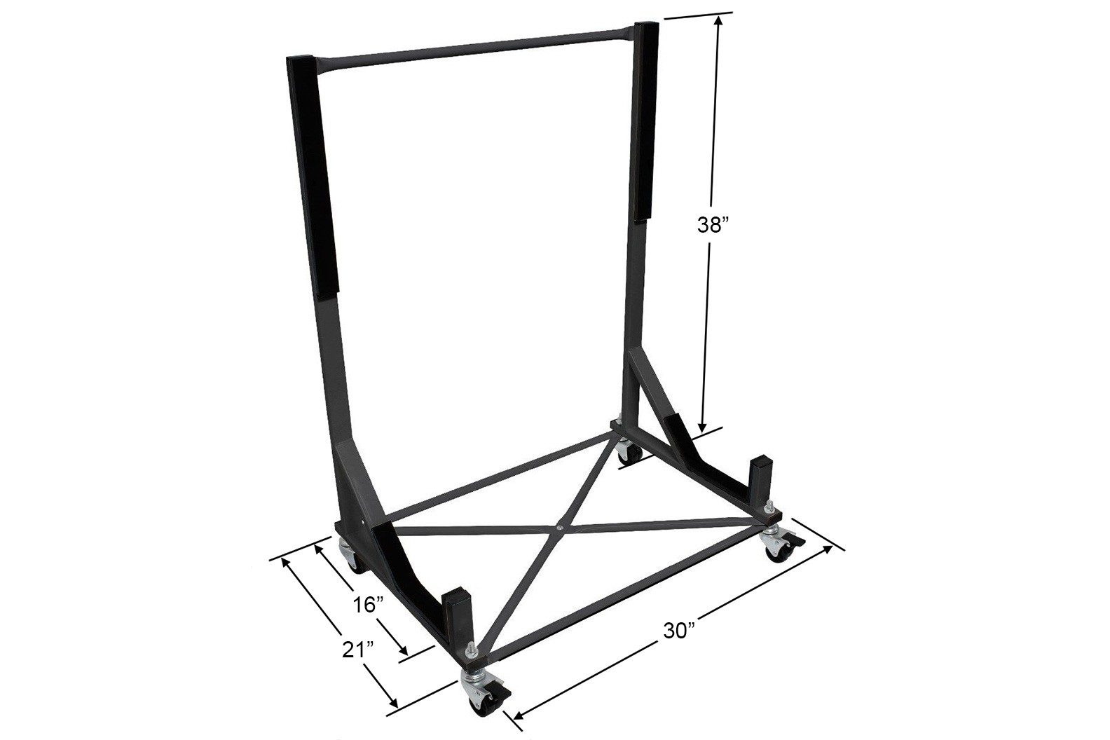 URO Parts Hard Top Storage Cart - TC107BLACK — image 3