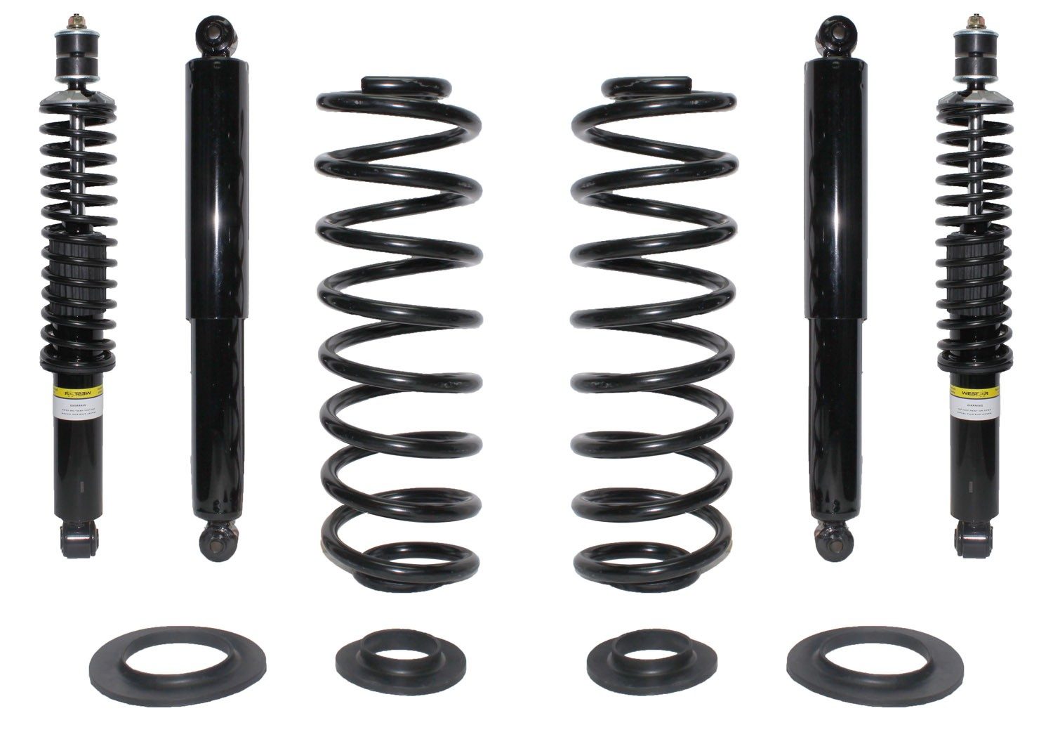 Front and Rear Air Spring to Coil Spring Conversion Kit | Westar CK-7862WS Fits Ford Lincoln — image 2