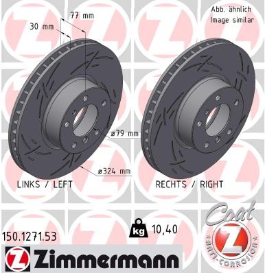Zimmermann Brake Rotor 150.1271.53